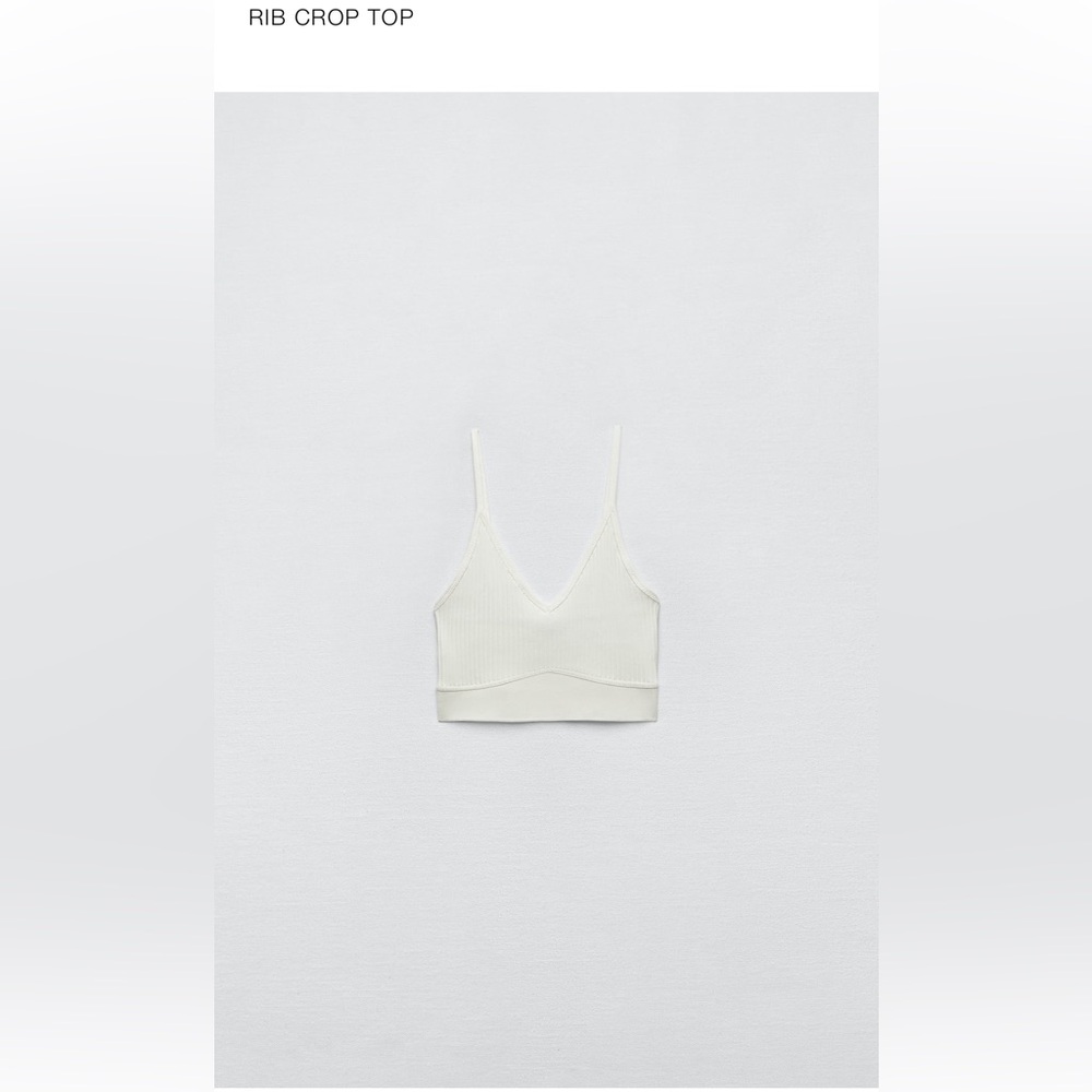 Zara Rib Crop Top - Picture 4 of 5
